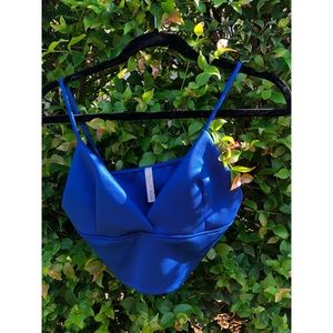 Blue crop top